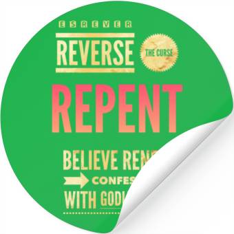 Discover gold red reverse Stickers