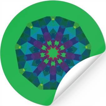 Discover Dark Green Sign Stickers