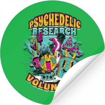 Discover Psychedelic Research Volunteer - psychedelic Stickers