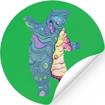 Discover ice cream bear Stickers