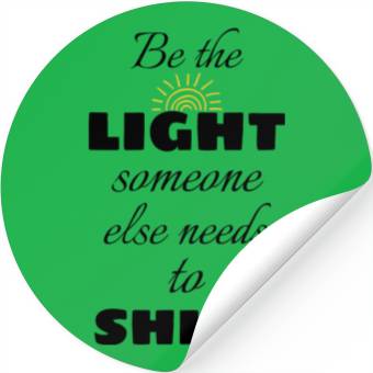 Discover Be the Light Stickers