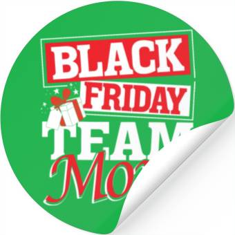 Discover Black Friday Team Mom Stickers