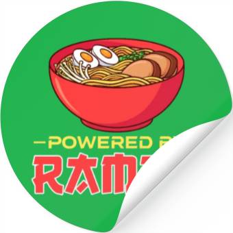 Discover Powered By Ramen Stickers