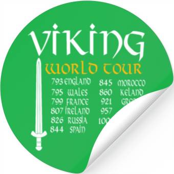 Discover Viking World Tour Stickers