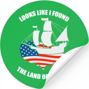 Discover Columbus Day 1492 Stickers