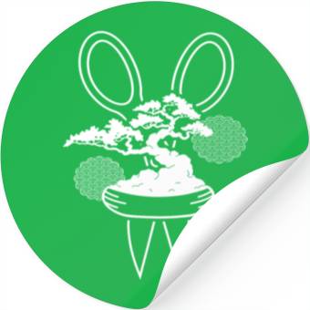 Discover Bonsai Scissors Tree Garden Stickers