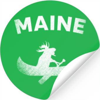 Discover Maine , Paddling Moose Stickers