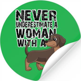 Discover Dachshund Never Underestimate Stickers