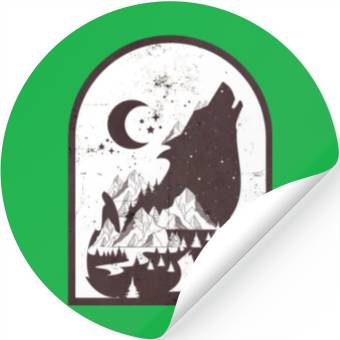 Discover night wolf Stickers