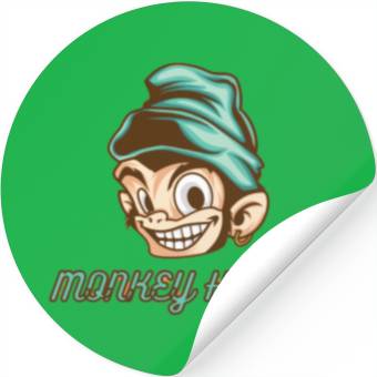 Discover Green Monkey Hiphop Stickers