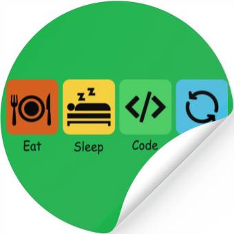 Discover Eat, Sleep, Code, Repeat | Software Engineer Stickers