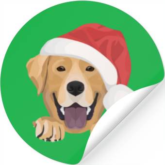 Discover Labrador Merry Christmas Stickers