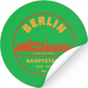 Discover Berlin Germany Skyline Stickers