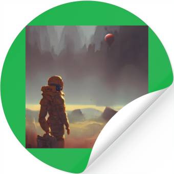 Discover Mars exploring Stickers