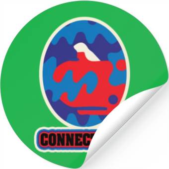 Discover US States CONNECTICUT Stickers
