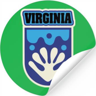 Discover US States VIRGINIA Stickers