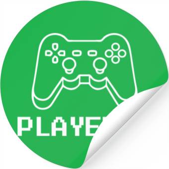 Discover Player 2 Gamer Stickers
