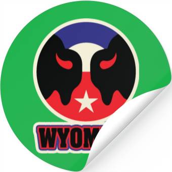 Discover US States WYOMING Stickers