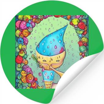 Discover ice cream Stickers