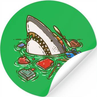 Discover Back to School Shark Stickers