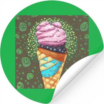 Discover ice cream Stickers