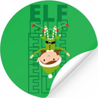 Discover Elf Love Green Stickers