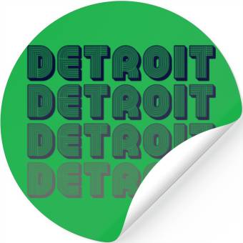 Discover Detroit Michigan Stickers