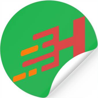 Discover MOTION LETTER "H" LOGO TYPOGRAPHY Stickers