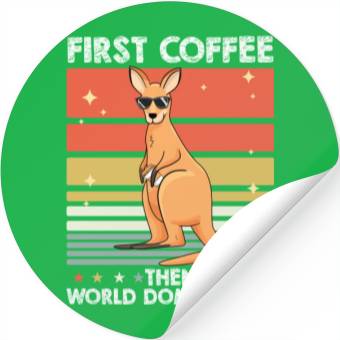 Discover Kangaroo Coffee Stickers
