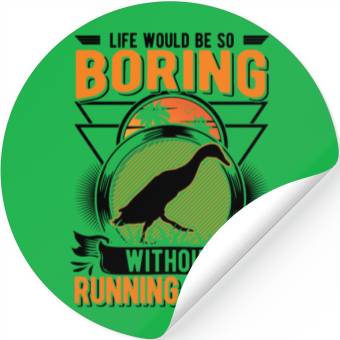 Discover Running Duck Gift Bottle Stickers