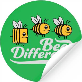 Discover bee different saying quote Stickers