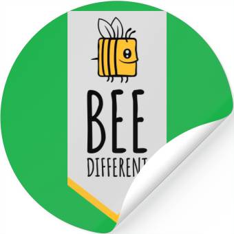Discover bee different saying quote Stickers