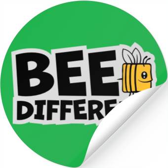 Discover bee different saying quote Stickers