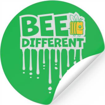 Discover bee different saying quote Stickers