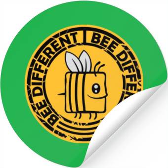 Discover bee different saying quote Stickers