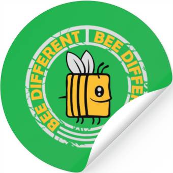 Discover bee different saying quote Stickers