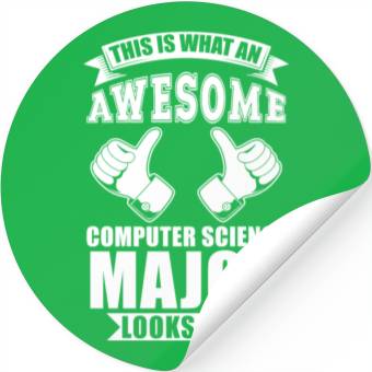 Discover Computer Science Major Stickers