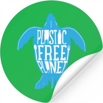 Discover Plastic Free Planet Stickers