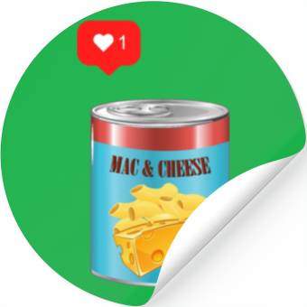 Discover Mac and Cheese lover Stickers