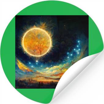 Discover Full moon and Sun Stickers