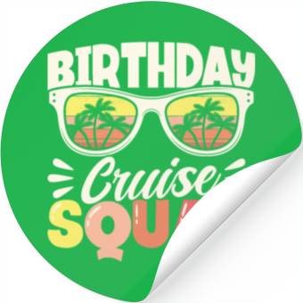 Discover Birthday Cruise Squad Stickers