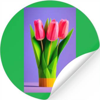 Discover Tulips Stickers