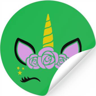 Discover Unicorn flower Stickers