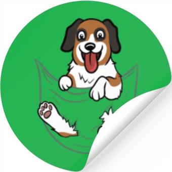 Discover Saint Bernard Pocket Graphic Stickers