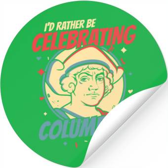 Discover Columbus Day 1492 Stickers