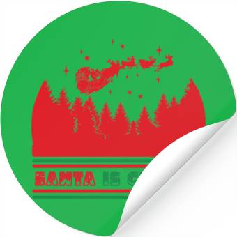 Discover Santa is coming Stickers