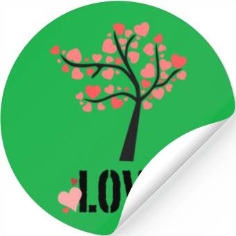 Discover Valentine's Love Tree! Stickers
