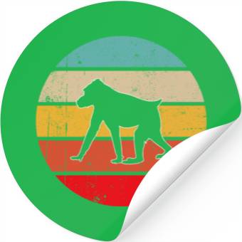 Discover monkey retro Stickers