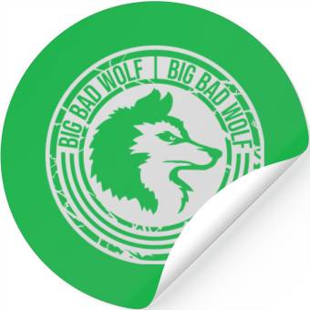 Discover big bad wolf quote Stickers