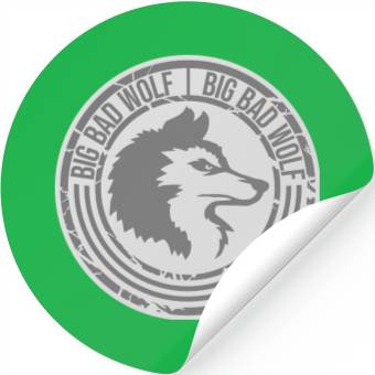 Discover big bad wolf quote Stickers